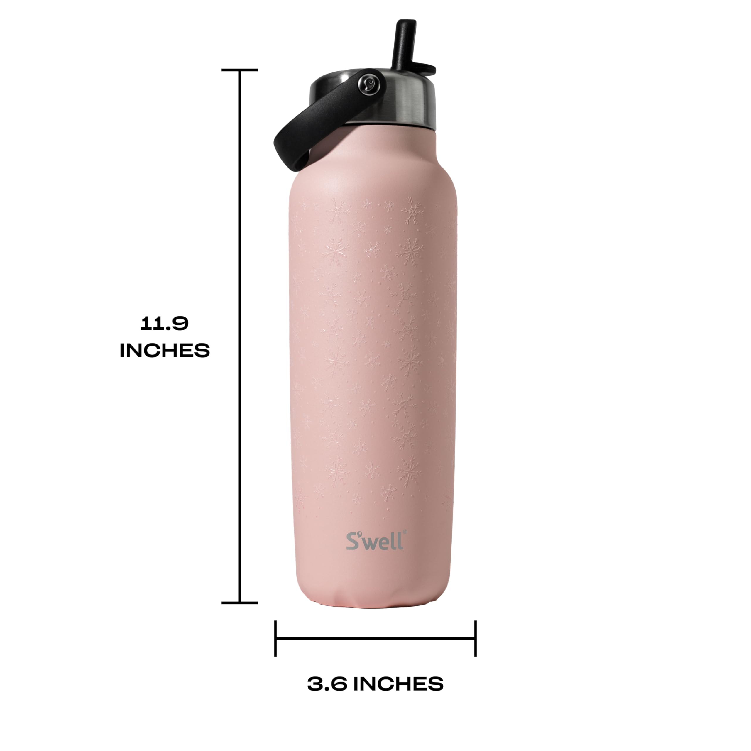 S'well Recycled Stainless Steel Explorer with Flip Straw Lid, 40oz, Limited Edition Polar Pink, Triple Layered Vacuum Insulated Container Keeps Drinks Cold for 54 Hours and Hot for 12, BPA Free - Image 4