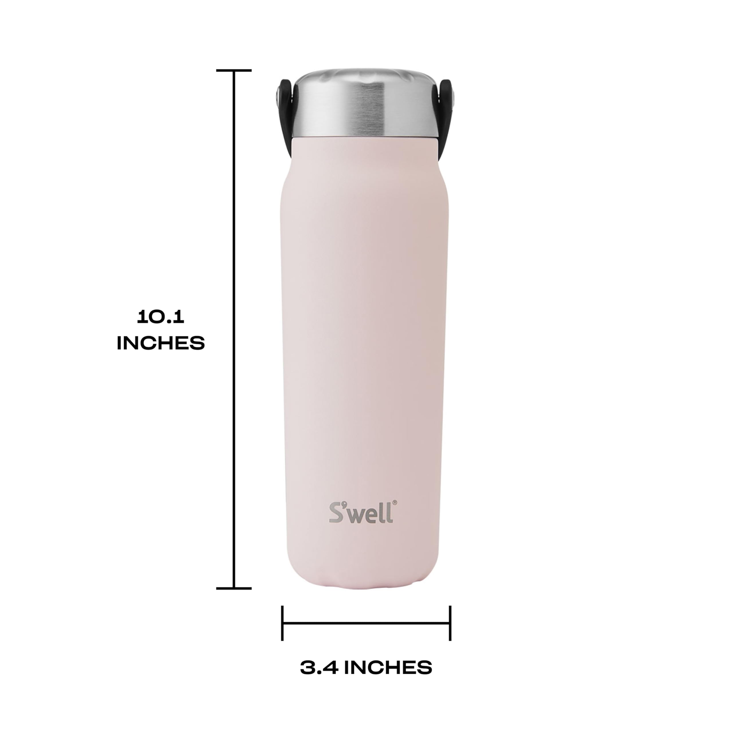 S'well Recycled Stainless Steel Explorer with Insulated Lid and Handle, 24oz, Himalayan Salt, Triple Layered Vacuum Insulated Containers Keeps Drinks Cold for 36 Hours and Hot for 8 - Image 4