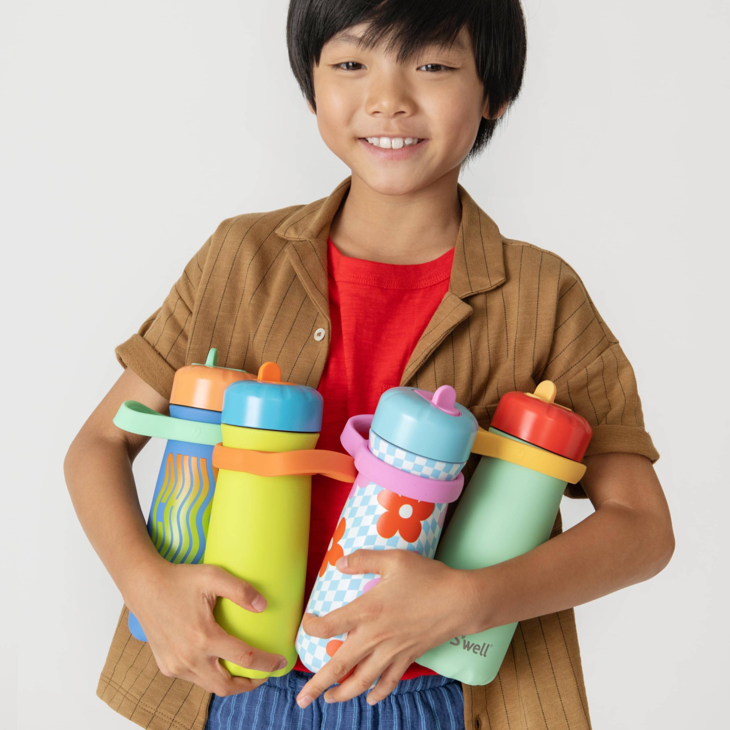 S'well Stainless Steel Kids Traveler with Flip Straw Lid, 16oz, Pink Petal, Triple Layered Vacuum Insulated Containers Keeps Drinks Cold for 24 Hours, BPA Free, Easy Carrying On the Go - Image 5