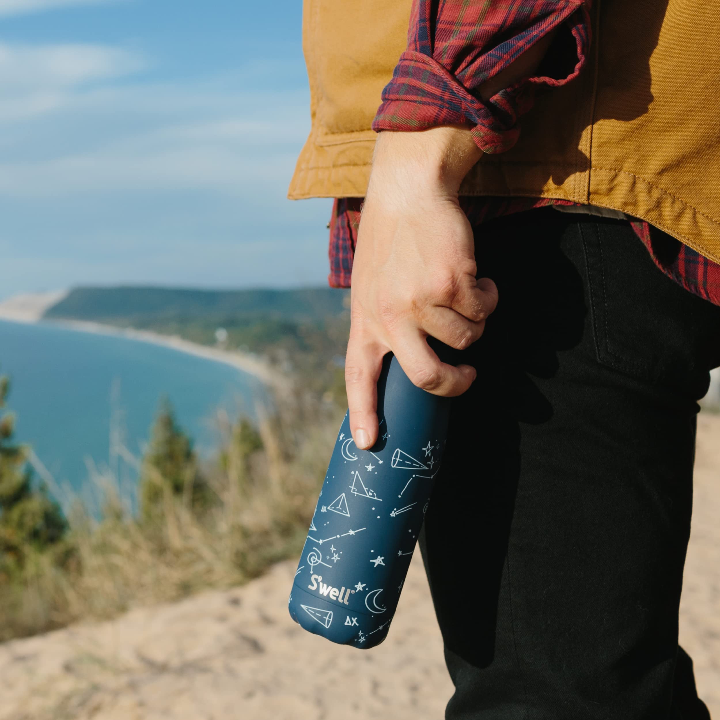 S'well Stainless Steel Water Bottle 17 ounces Midnight Sky Triple Layered Vacuum Insulated Containers Keeps Drinks Cold for 36 Hours and Hot for 18 Perfect for On the Go - Image 5