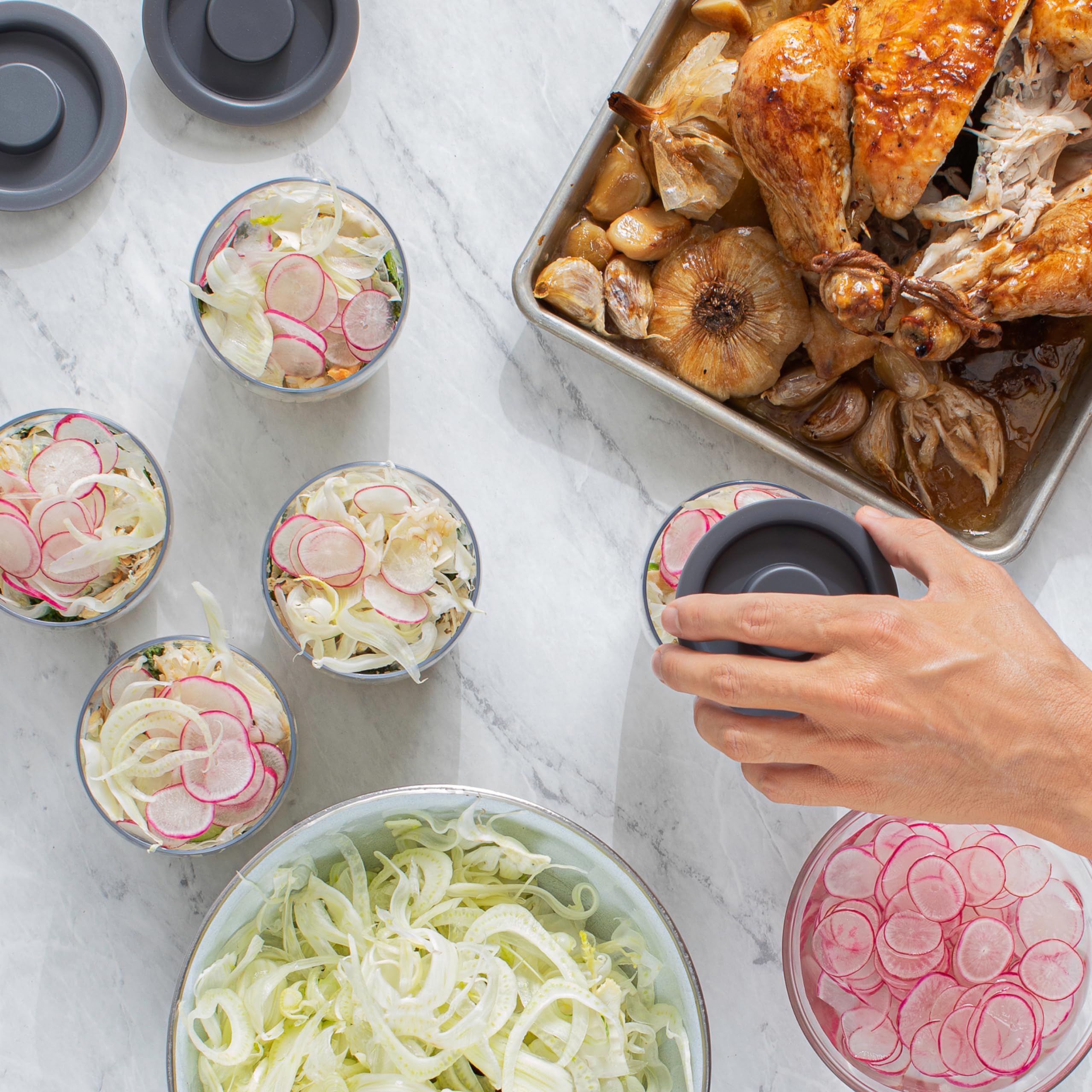 S'well Tritan Prep Bowl Set of 4, 10oz, Makes Meal Prep Easy And Convenient, Leakproof Lids, Microwavable and Dishwasher Safe, BPA Free - Image 4